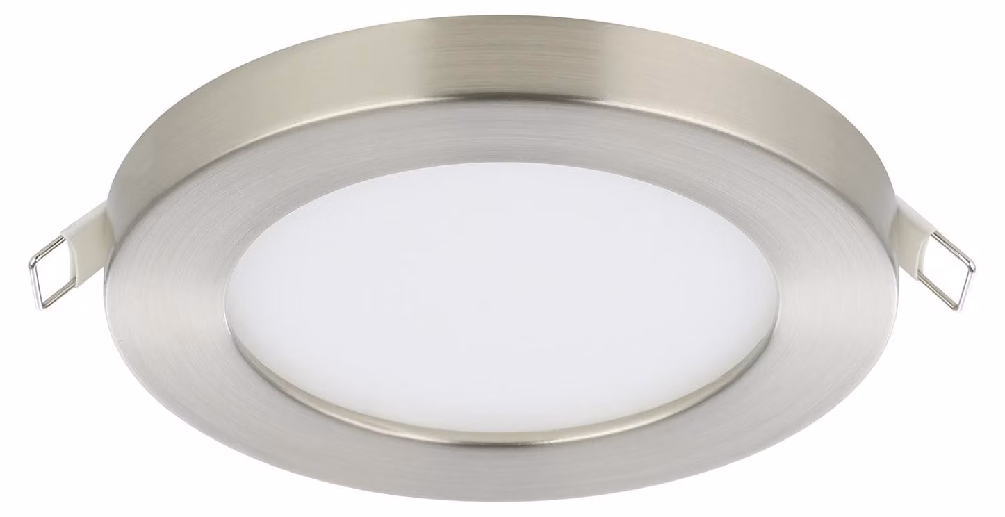 Faretto Ad Incasso Moderno Fueva Flex In Alluminio Nichel Satinato Led 5,5W