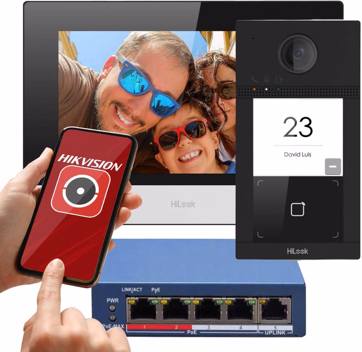 Kit videocitofono IP-VIS-Pro di Hilook by Hikvision