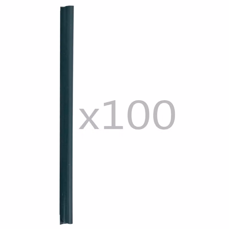 Clip per Strisce Recinzioni 100 pz in PVC Verde