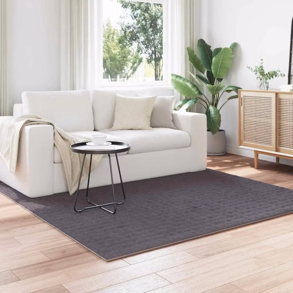 Tappeto a zone SIROLO Antracite 200 x 200 cm in Poliestere moderno e lavabile – 2