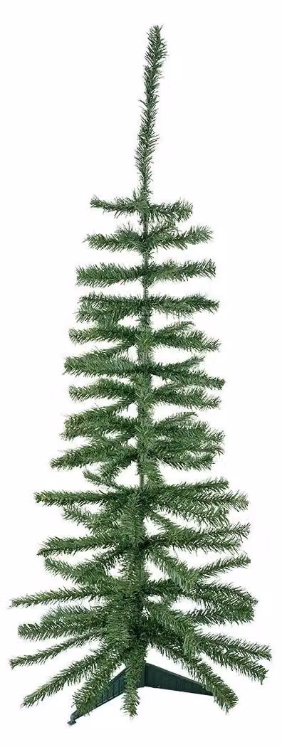 Albero di Natale 100H cm Rami Pieghevoli in PVC Abete Artificiale