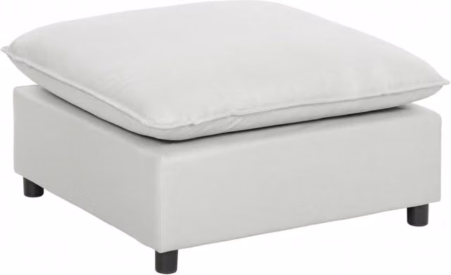 Pouf quadrato Xylo in tessuto grigio L/P/H: 75 x 75 x 40 cm