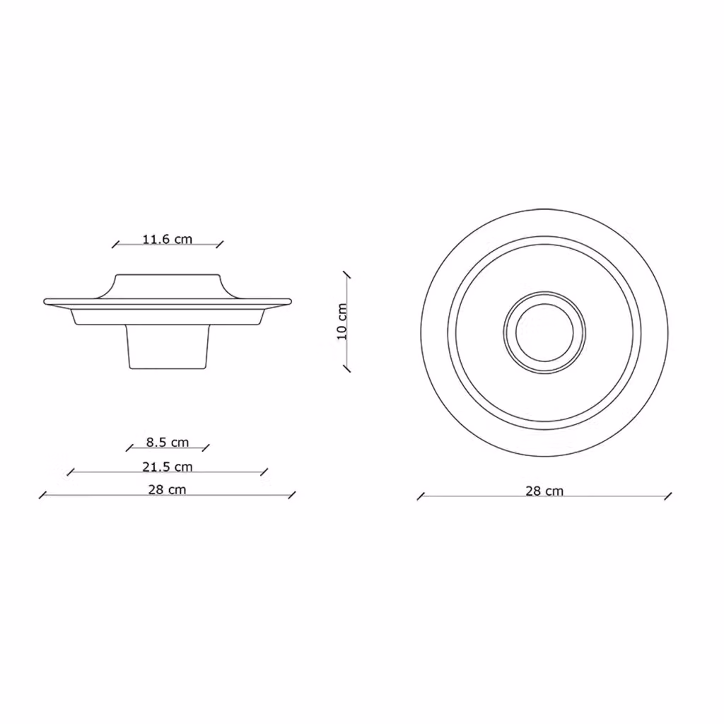 Applique Ferroluce Voilà in Ceramica Verde e Gialla con Attacco E27 – 2