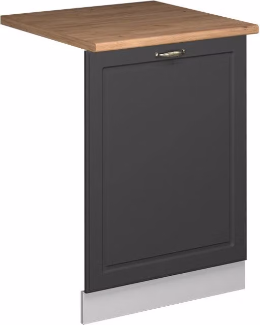 Pannello frontale per lavastoviglie Fame-Line Vicco Rovere, Colore Antracite-oro/Bianco, Larghezza: 60 cm