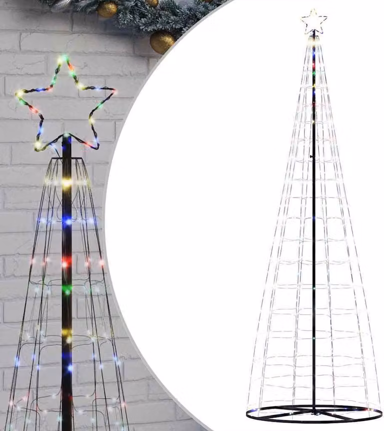 Albero di Natale a LED 550 LED Multicolore 304 cm