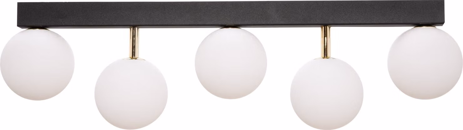 Lampada da soffitto con sfere di vetro bianco ALI 5xG9 Linea Zuma 5643