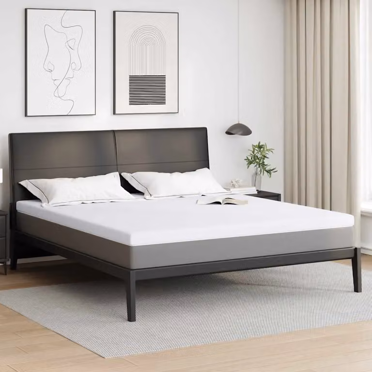 Topper in schiuma memory vidaXL bianco morbido L/P: 200 x 180 cm