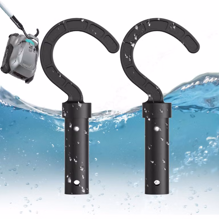 Ganci per aspirapolvere per piscine, asta telescopica, materiale ABS e PC resistente