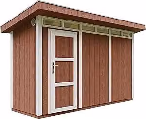 Casetta da Giardino TIMBELA M902 in Legno Colore Redwood Red L: 411 cm, P: 161 cm