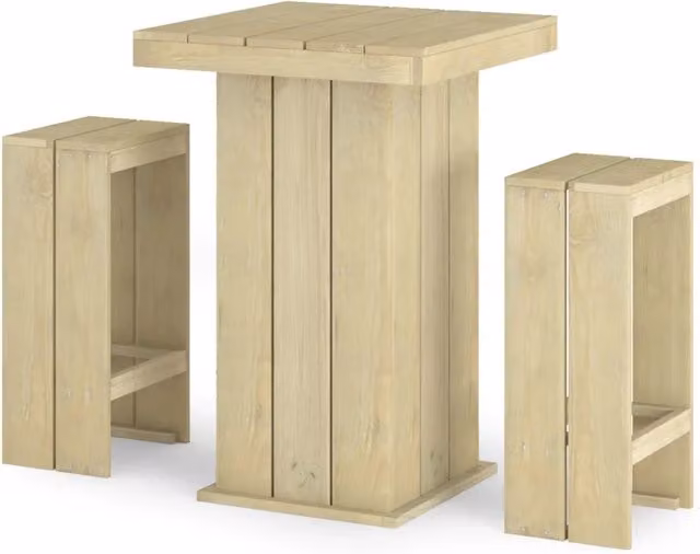 Set Bistr¨° da Giardino 3 pz | Set Salotto da Giardino in Legno di Pino Impregnato