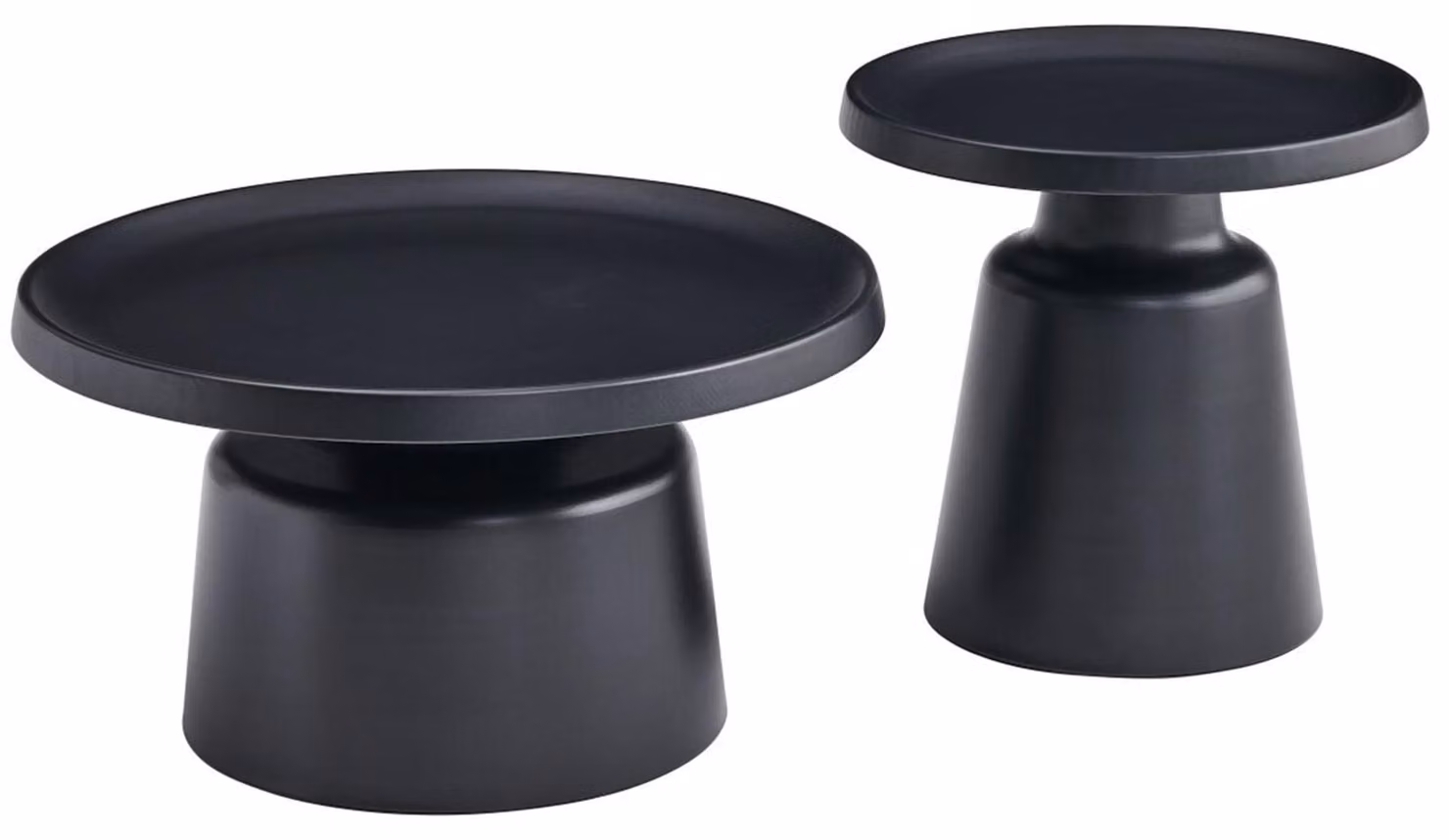 Selsey Brin - Set di tavolini, nero, 70 cm