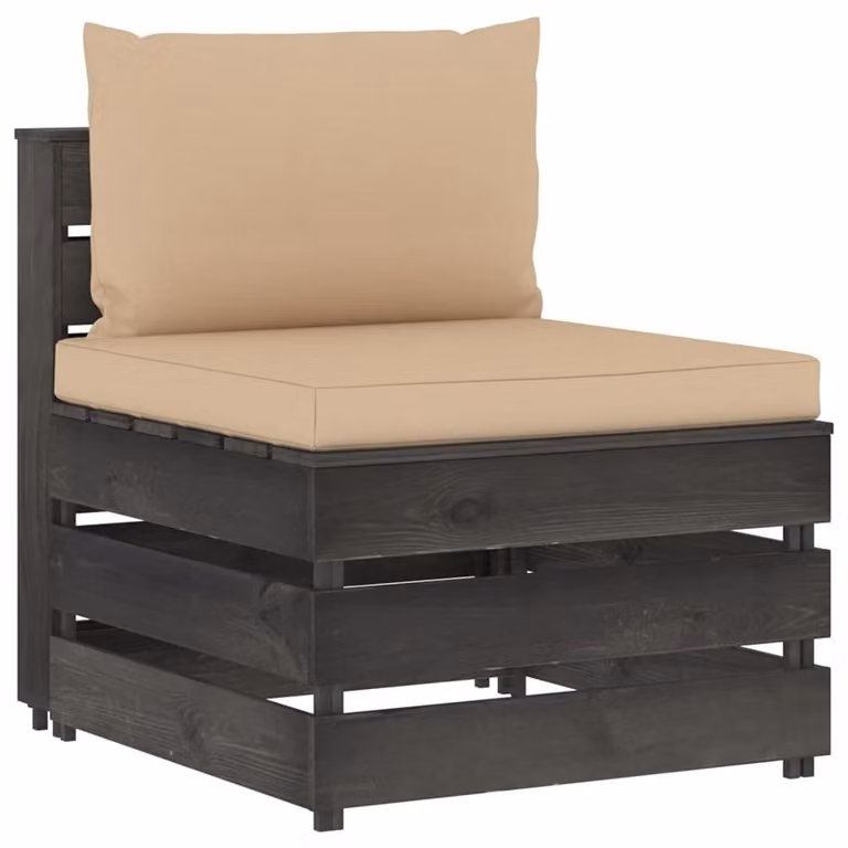 Divano modulare beige per esterni
