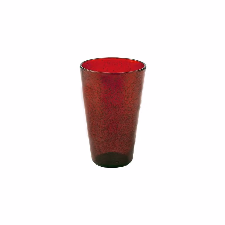 Bicchiere alto da bibita Memento Synth metacrilato, Rosso, 6 pezzi