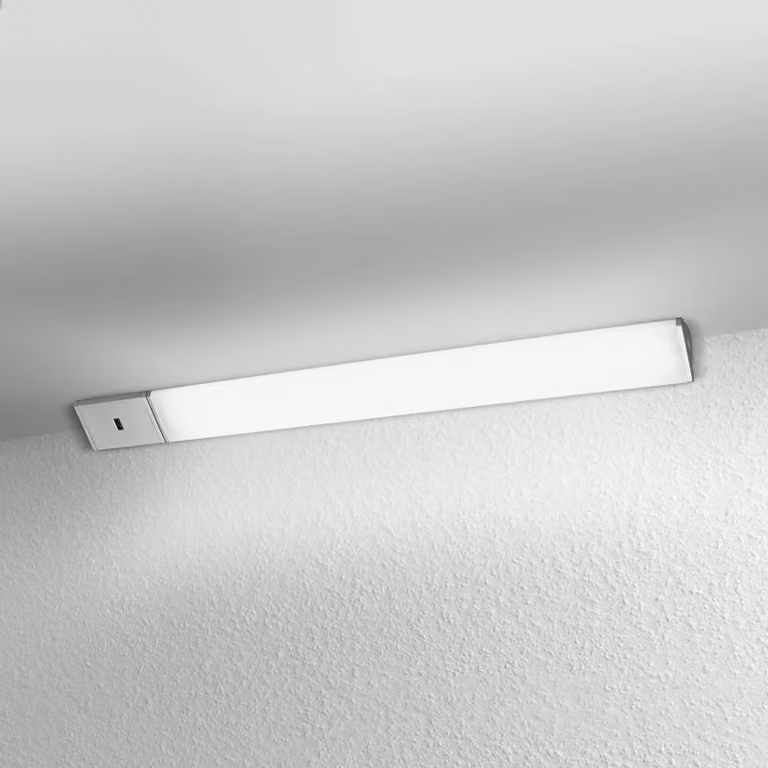 LEDVANCE Cabinet Lampada angolare per mobili 35 cm 2 unità Corner, dimmerabile, Alluminio / Grigio / Zincato, Cucina, Alluminio, Lampade per mobili