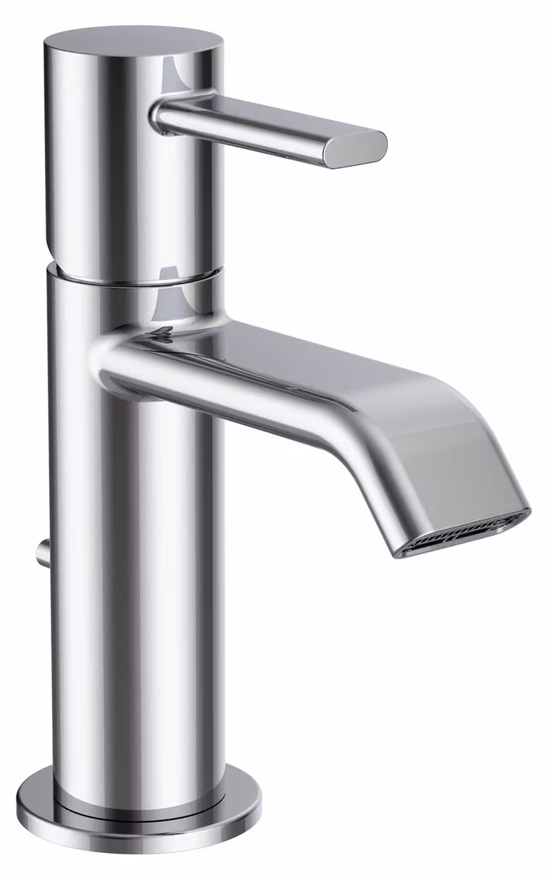 LAUFEN MEDA Mitigeur de lavabo, avec soupape découlement, saillie 95mm, chromé, HF506601100000, HF506601100000