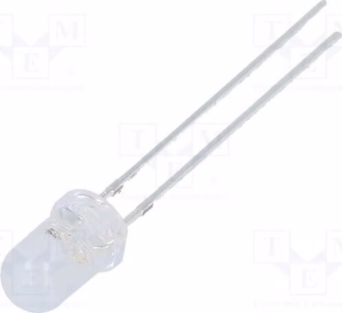 2 LED, 20mA, lente: diffusione 100°, 1560÷2180 mcd, 5mm, blu, 3÷5V, 1,8 Hz, modello OSB5SS51A5A. Specifiche