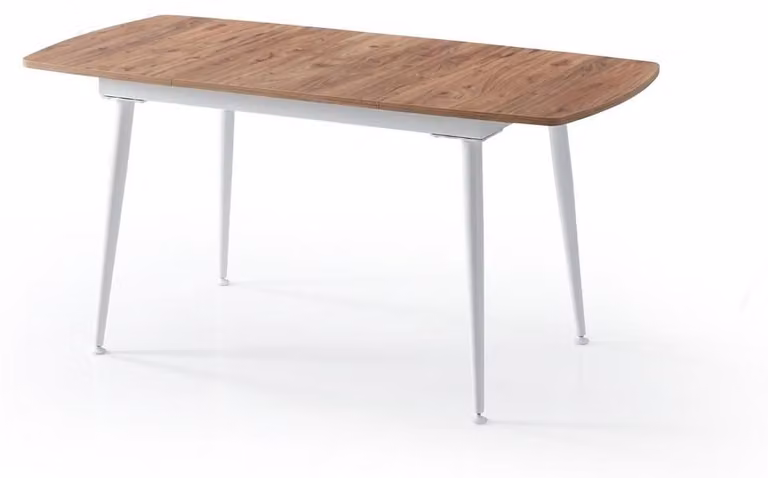 Tavolo da pranzo in legno, confortevole, moderno, allungabile, bianco, elegante, spazioso