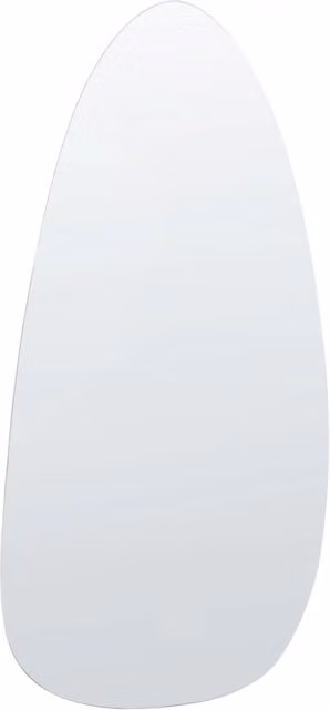 Specchio da parete ovale con LED BELIANI, colore argento e trasparente, L: 130 cm, H: 60 cm