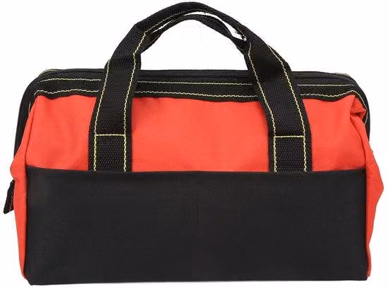 Custodia per attrezzi impermeabile realizzata in tessuto Oxford da 1680D, con 5 tasche, resistente all'acqua, multifunzionale, facile da aprire, con cerniera. Custodia per utensili
