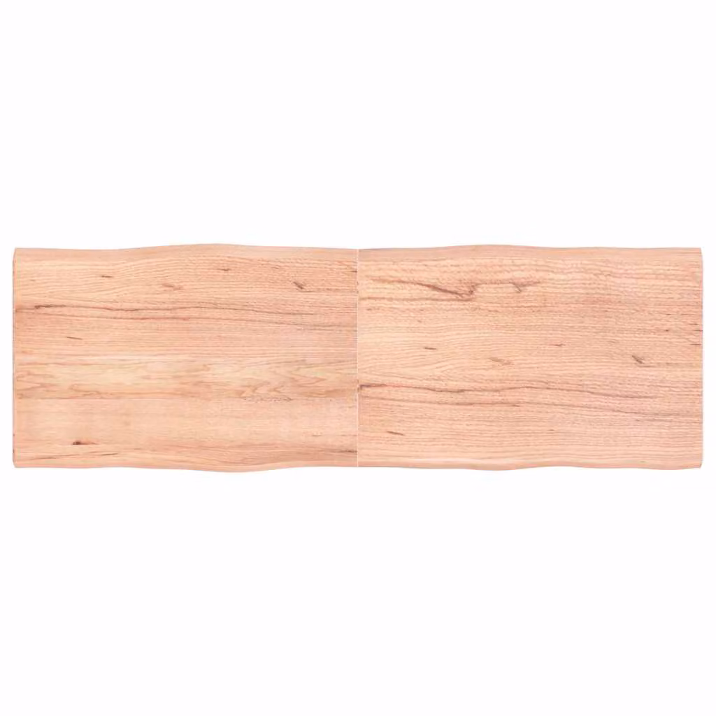 Piano Tavolo in Rovere con Bordo Naturale vidaXL, Marrone, L: 180 cm, P: 60 cm, H: 43,2 cm
