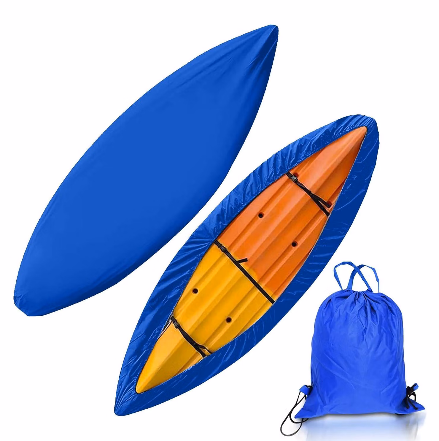 Copertura impermeabile per kayak con protezione UV, adatta a kayak di lunghezza da 4,6 a 5,0 metri