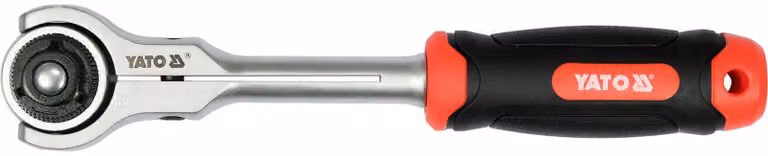 Chiave a ratti da 1/2'' con testa girevole, 72 denti