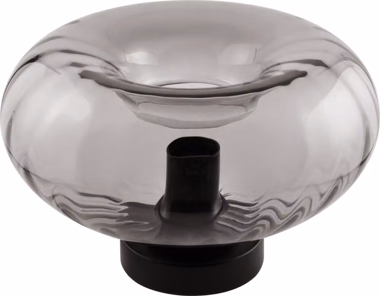 Decor Smoke Glass Table E27 Nero