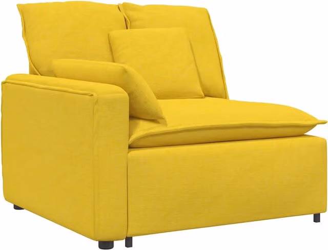 Modulo Terminale Bracciolo Divano Modulare con Cuscini 100 cm CFW1388539