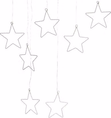 Decorazione natalizia Retlux RXL 484 Stella da appendere, 1,2 m, 171 LED