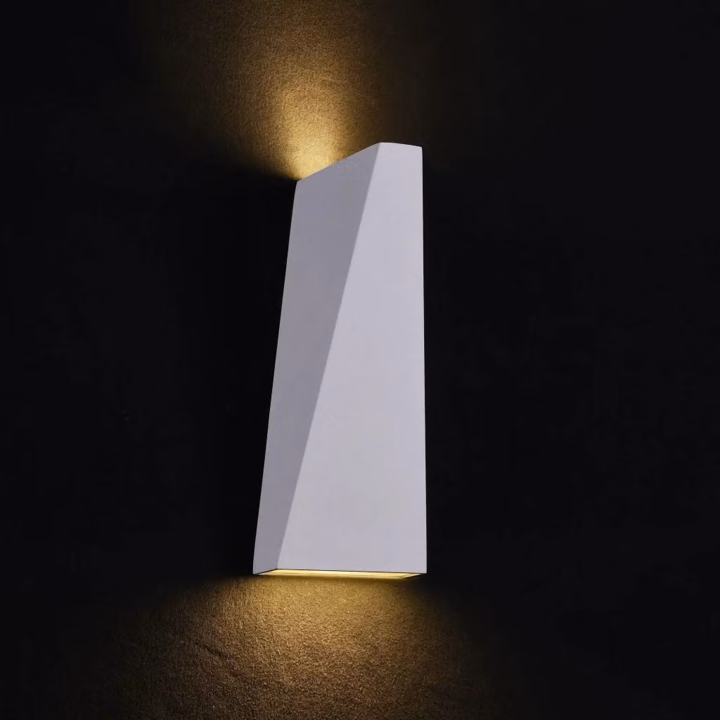 Lampada da parete LED Outdoor GIORDANOSHOP in metallo bianco per giardino – 2