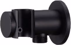 Cheonda Presa acqua laterale con supporto doccetta in acciaio inossidabile color nero opaco