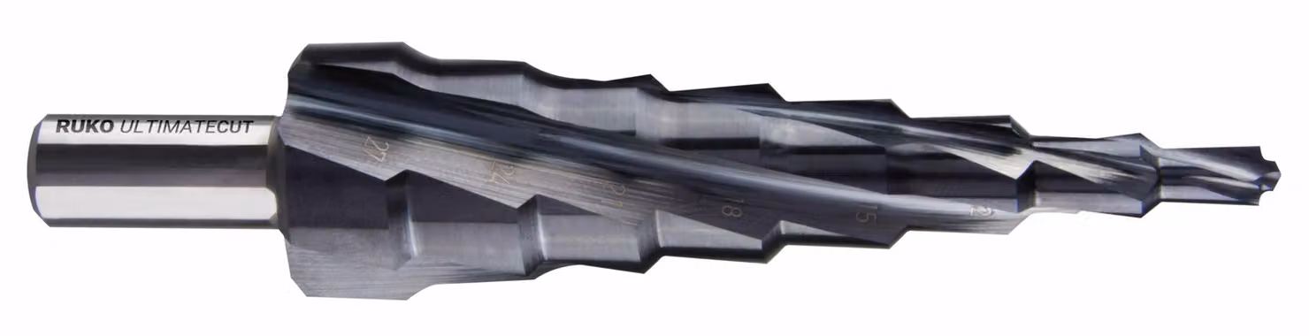 RUKO ULTIMATECUT Multidrill HSS RUnaTEC scanalato a spirale con punta turbo M2 - 101083P