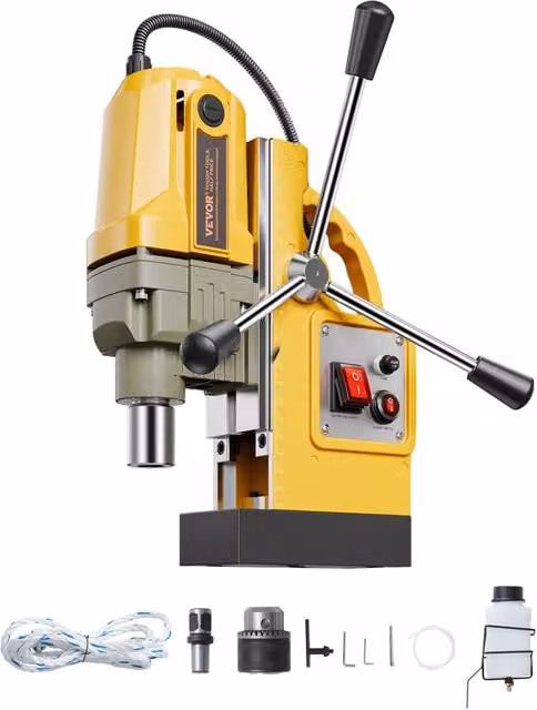 Robusto trapano magnetico ZT-40HA 1400 W, forza magnetica 12500 N, diametro di foratura 40 mm, 800 giri/min, per superfici metalliche
