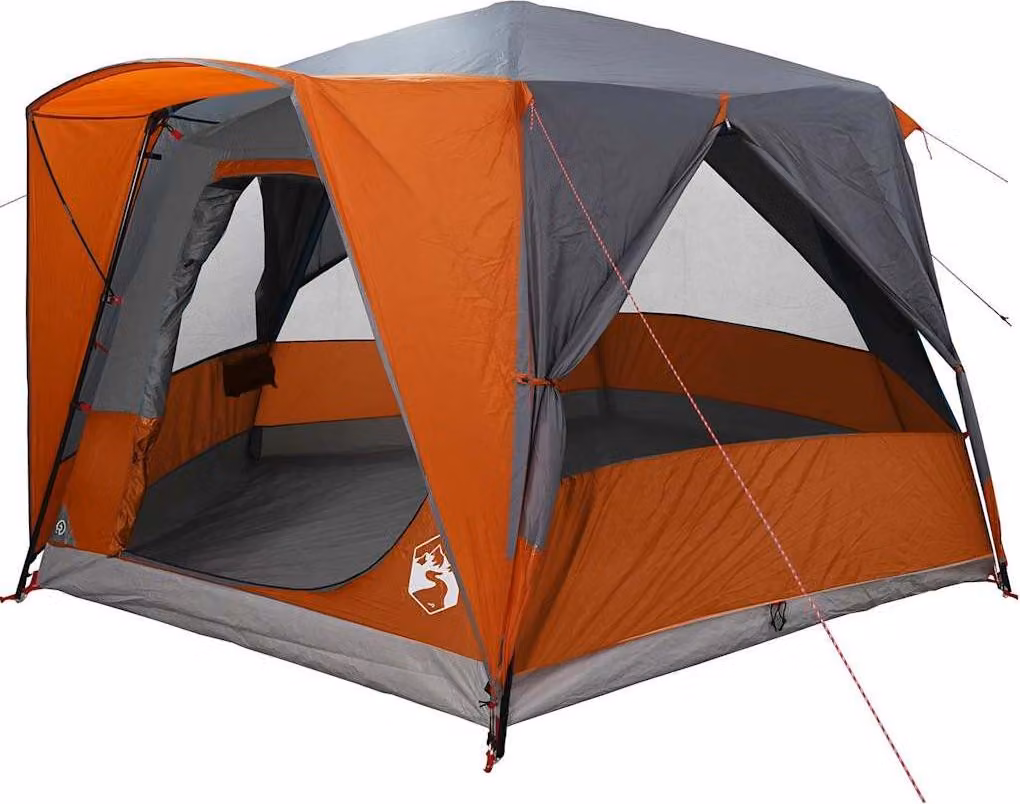 Tenda da Capanna per 5 Persone con tetto Grigio e arancione