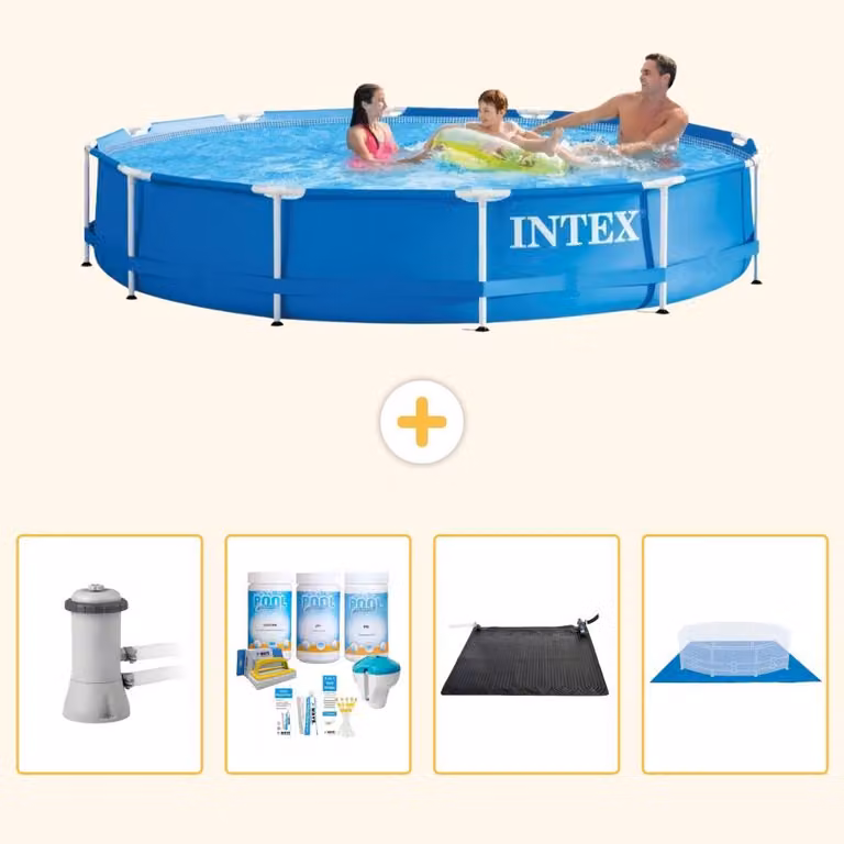 Piscina fuori terra con struttura - 366x76 cm - 5 pezzi - Modello S21026