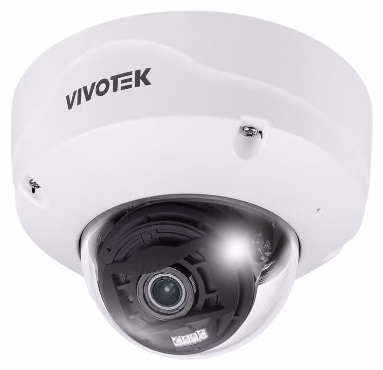 Telecamera IP dome fissa VIVOTEK SERIE V FD9387-EHTV-V3, 5 MP, IR, per esterni, 7-22 mm