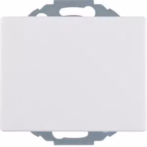 Berker 47477109 Presa SCHUKO con coperchio ribaltabile, bianco polare, lucido Berker K.1