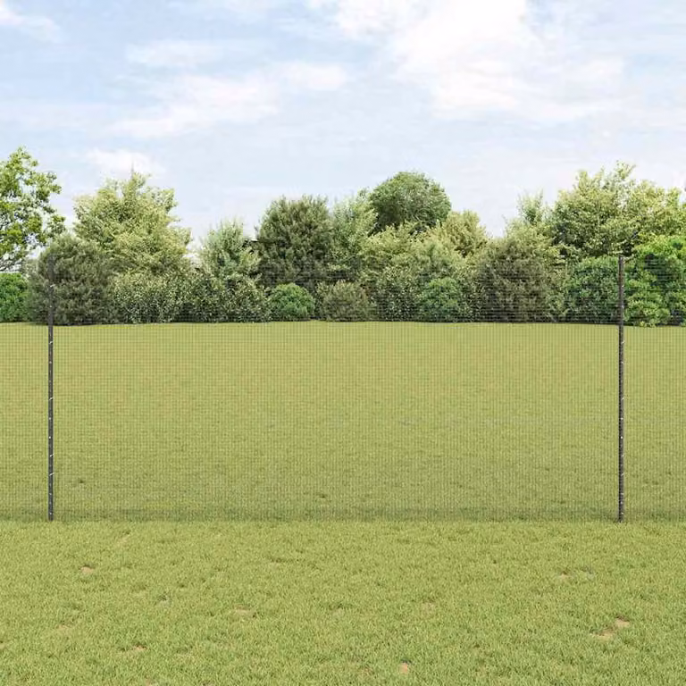 Maison Exclusive - Recinzione con Posto Grigio 1,4 x 10 m Acciaio e PVC