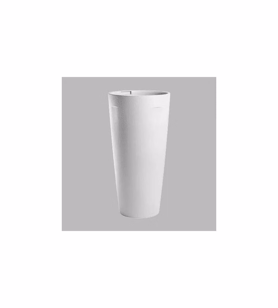 Telcom Vaso alto Equa 30x60 cm bianco con portavaso 11,5 litri