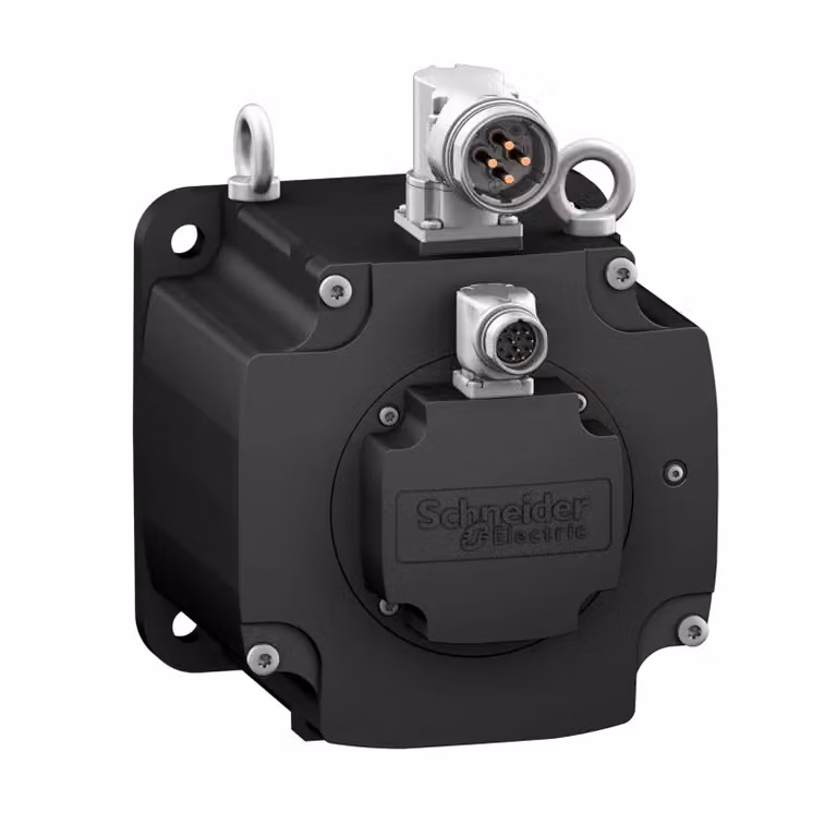 Servomotore Schneider Electric, Lexium BMH, 190 mm, 30 Nm, chiavetta, IP65, Singelturn 128 P/U, M40+M23 ad angolo BMH1901P31A2A