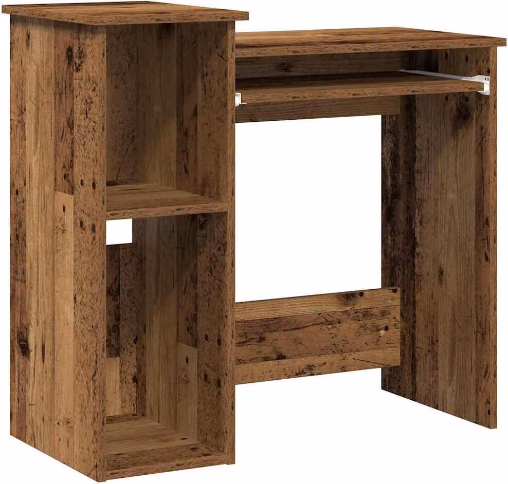 Scrivania Mensole Legno Vecchio 84x40x78 cm Legno Multistrato