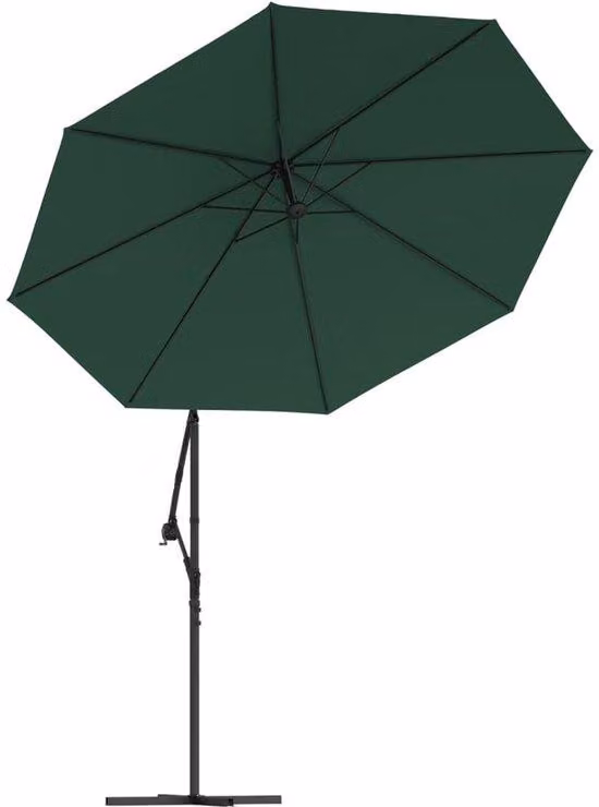 Telo per ombrellone da 350 cm resistente ai raggi UV - Ampio telo verde a 8 stecche per ombrellone