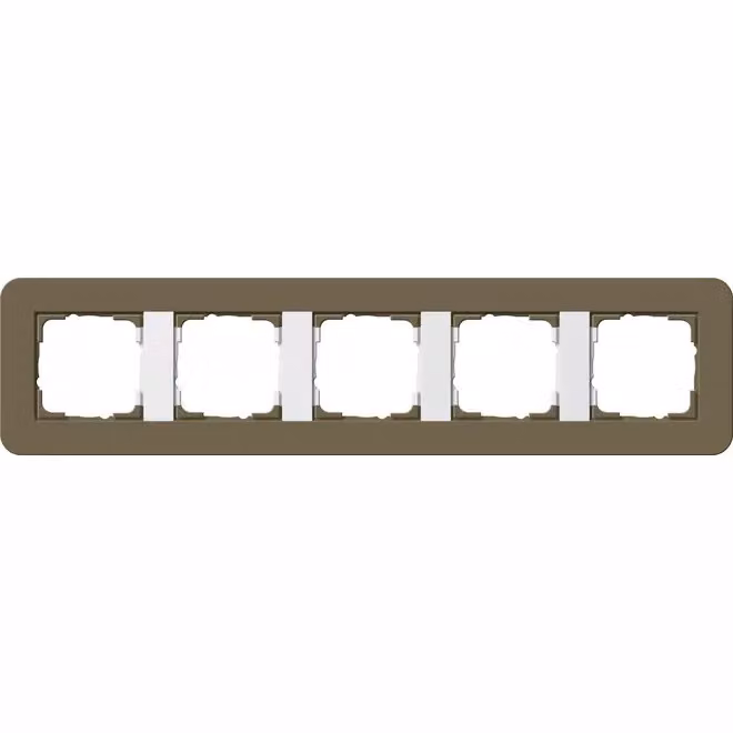 Gira 0215416 Cornice di copertura 5f Gira E3 Umbra/Bianco puro