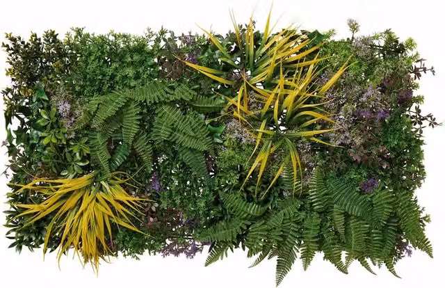 Set 4 Pezzi Arella Siepe Sintetica Forest Verdemax 50x100 cm in LDPE Resistente ai Raggi UV Verde