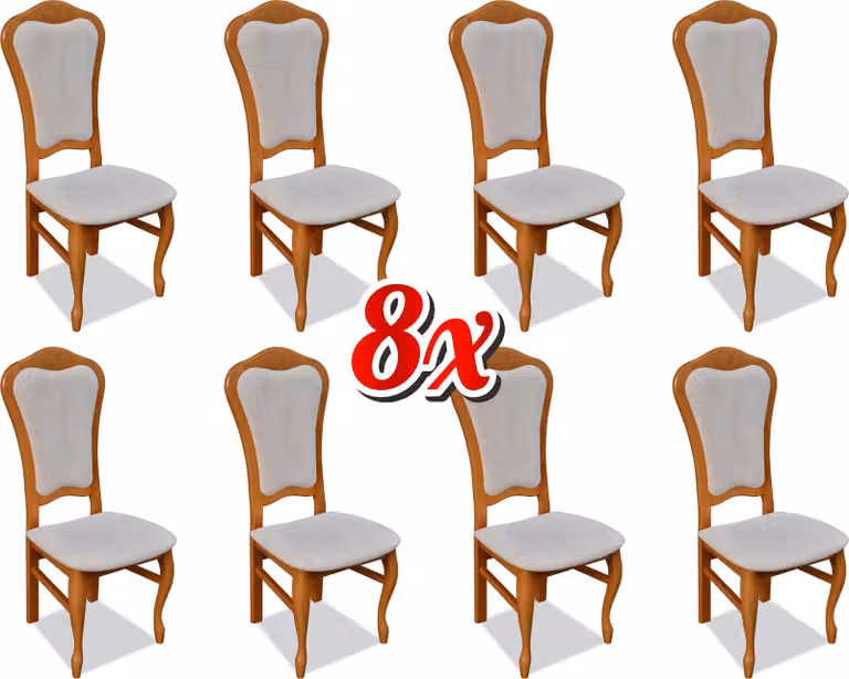 Komplette Sitzgruppe Design Esszimmer Stuhl Set Stühle 8x Garnitur Gruppen