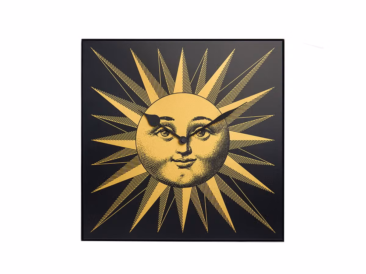 Grande Sole Oro Orologio da Parete