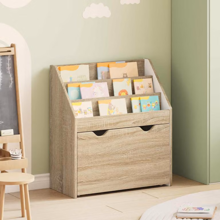 Libreria per bambini vidaXL moderna in MDF color marrone, L 60 x P 29,5 x H 69 cm