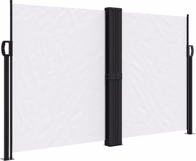 Tenda da Sole | Tenda parasole Laterale Retrattile Bianco 140x600 cm