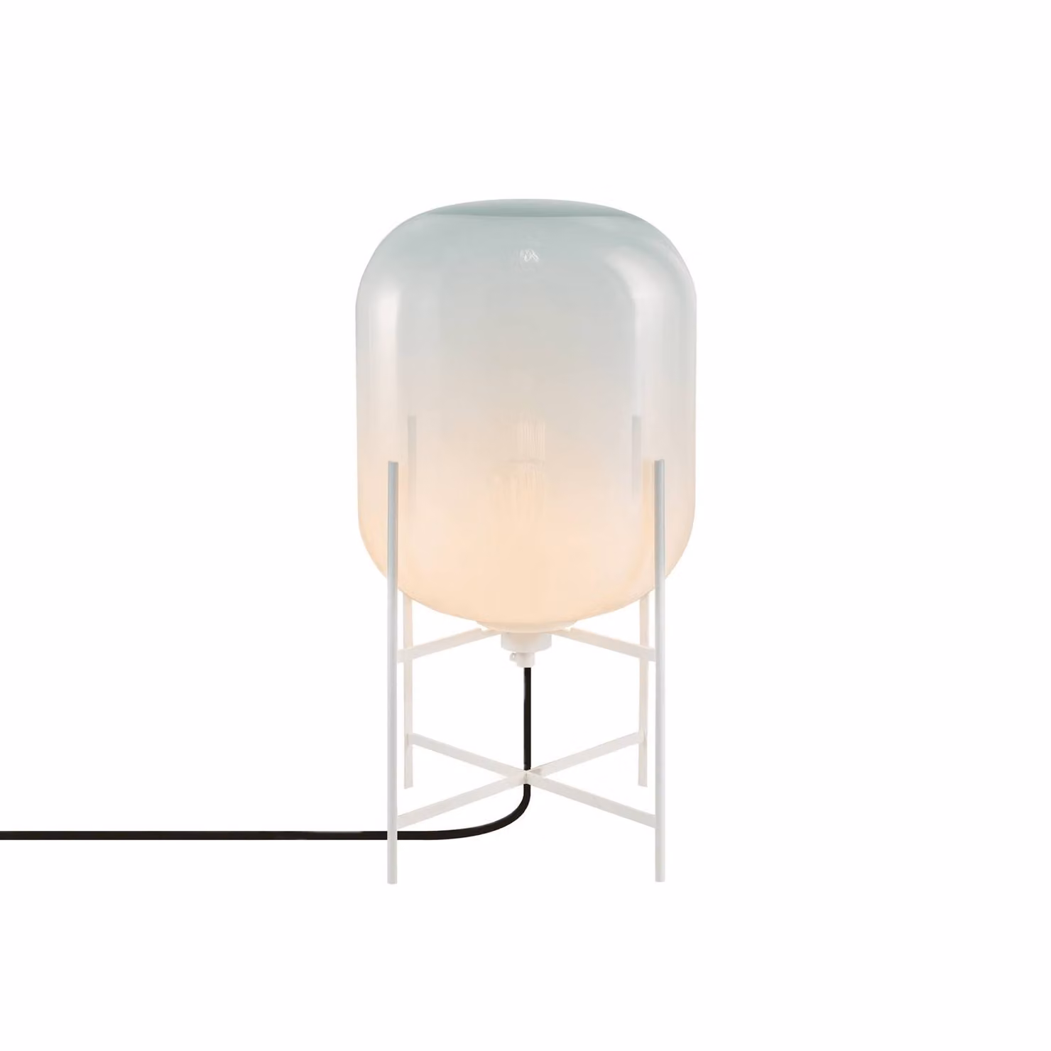 pulpo Lampada da tavolo di design Oda Small, Bianco / Opale, Soggiorno / Sala da pranzo, Metallo, Design, Lampada da tavolo