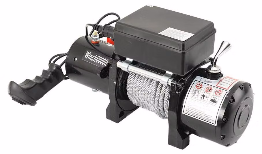 Avvolgitori elettrici per cavi – 12V, per veicoli ATV/UTV – Motore da 1,6 kW – Capacità di traino di 2720 kg – Telecomando wireless – Guida per cavo a forma di "V"
